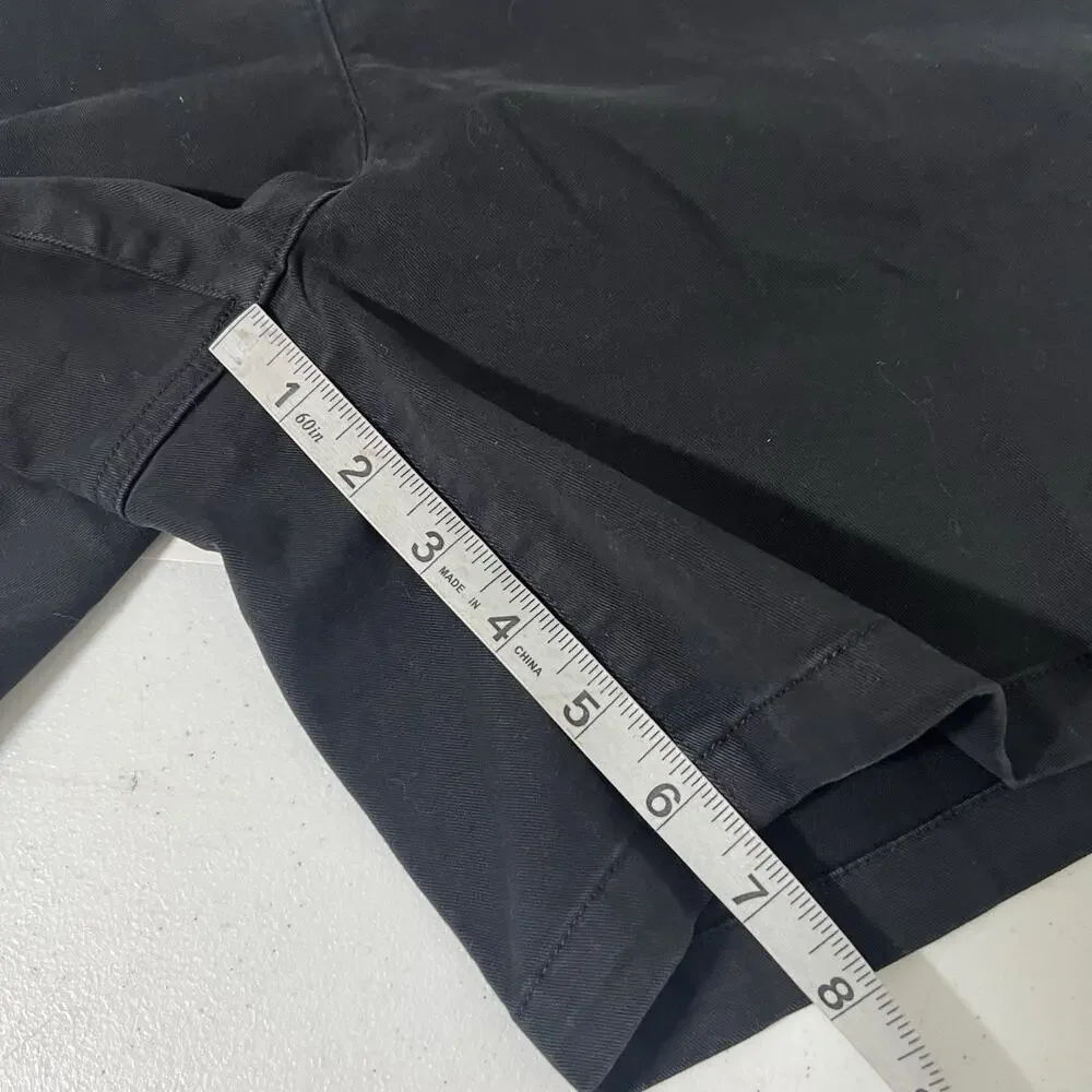 NWT J Crew Heritage 7” Shorts Cotton Chino Woman Size 8 Black Stretch Preppy